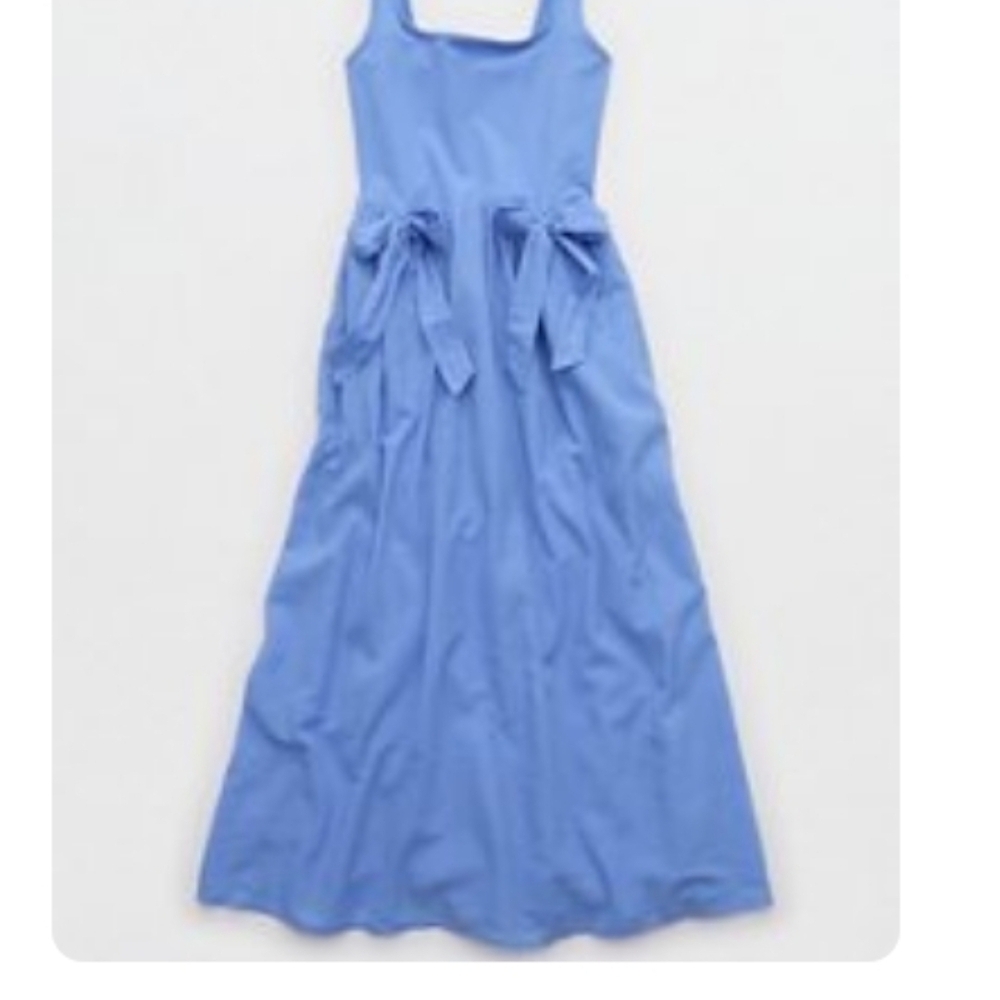 Aerie Blue Casual Maxi Dress